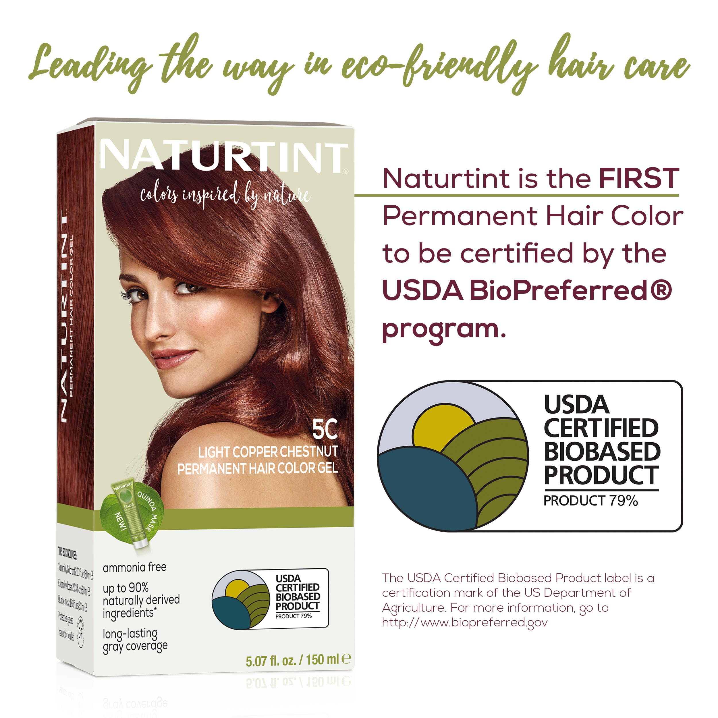 Naturtint 5C dye mixing scene highlighting vegan ammonia free formula.