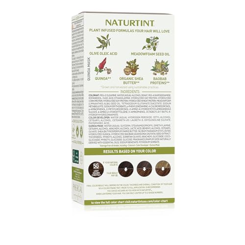 Naturtint 5G Light Golden Chestnut color mix enables easy, mess-free at-home application.