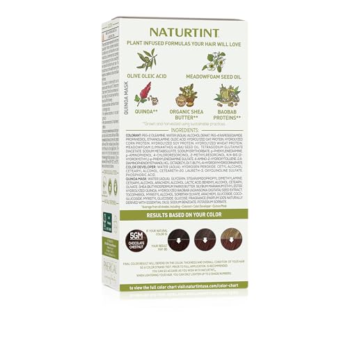 Naturtint 5GM Chocolate Chestnut application demonstrates easy, mess-free home color.