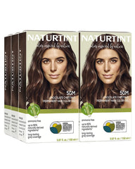 Naturtint 5GM Chocolate Chestnut packaging shows vegan, cruelty-free hair color for at-home use.