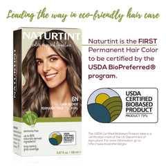 Naturtint 6N dark blonde box confirms vegan and cruelty-free color.