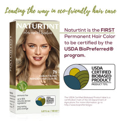 Naturtint 7N Hazelnut Blonde no-ammonia formula gentle on scalp