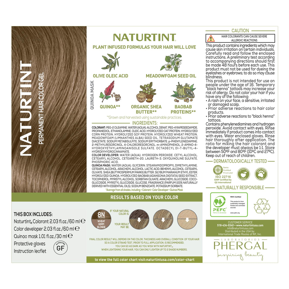 Naturtint 8N Wheat Germ Blonde application brush for even application