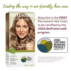 Naturtint 8N Wheat Germ Blonde application gloves enable clean, precise at-home coloring.