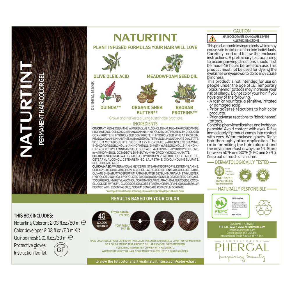 Naturtint ammonia-free formula supports comfortable at-home coloring.