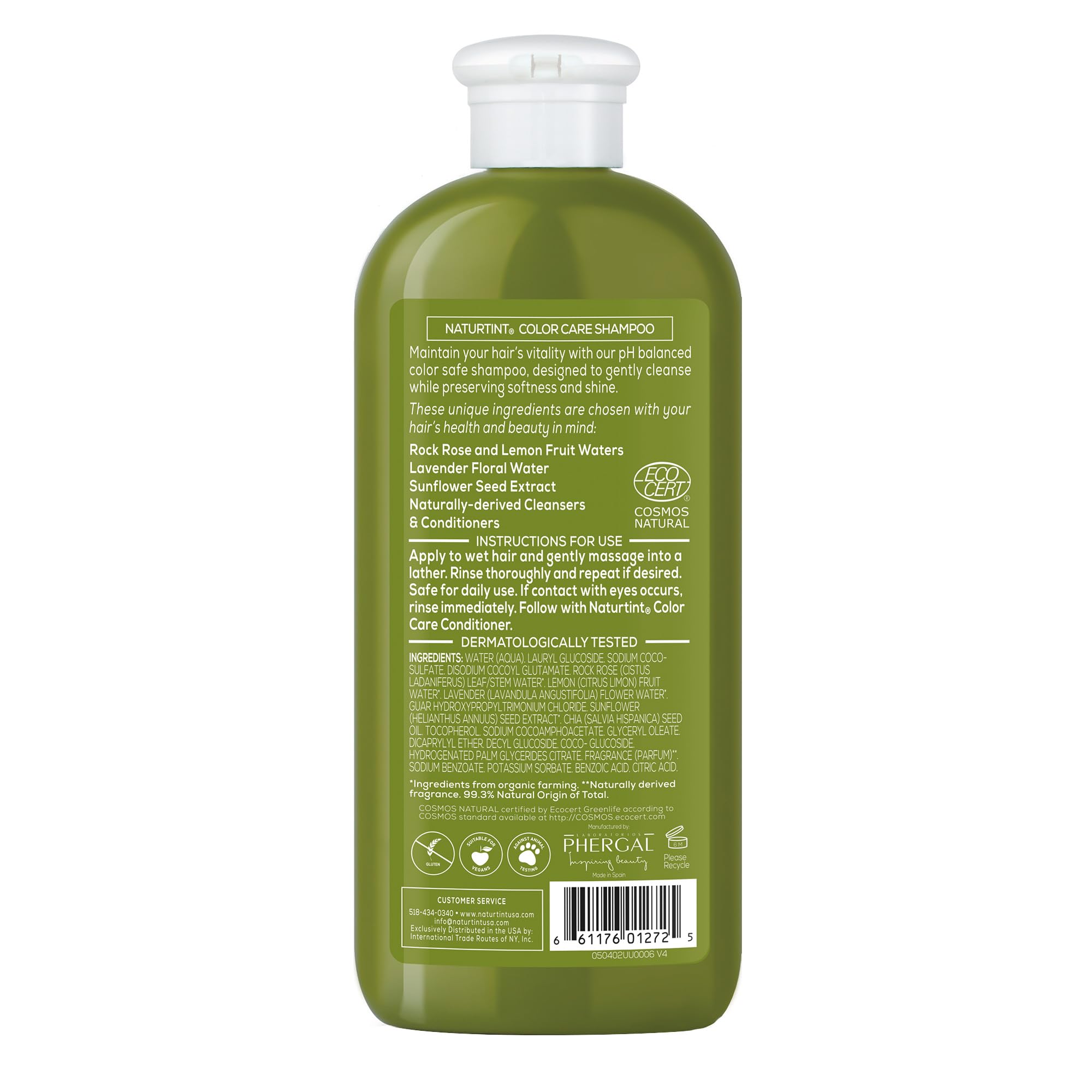 Naturtint Color Care Shampoo pump enables easy daily use for color-treated hair.