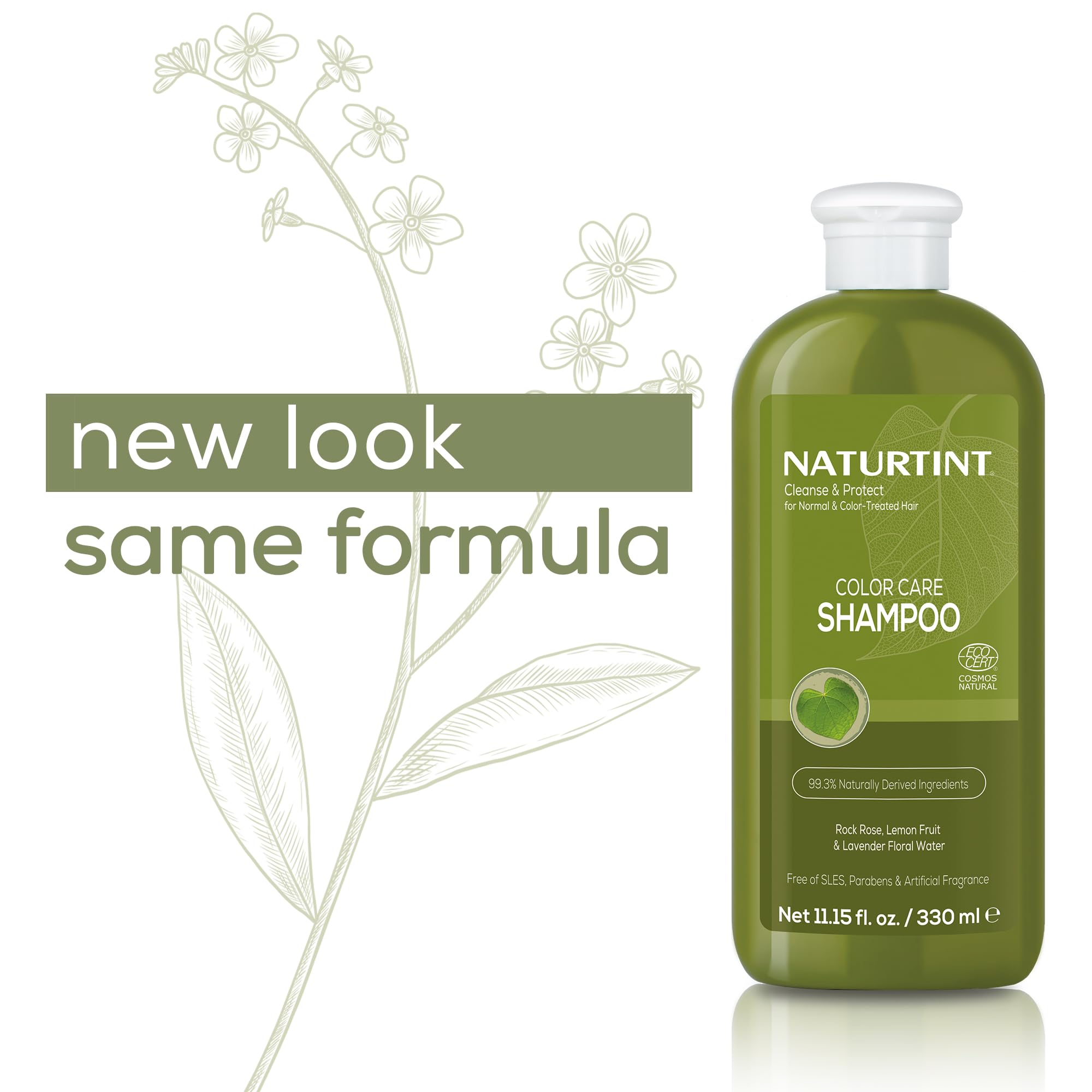 Naturtint Color Care Shampoo vegan cruelty-free symbol signals ethical, gentle cleansing.