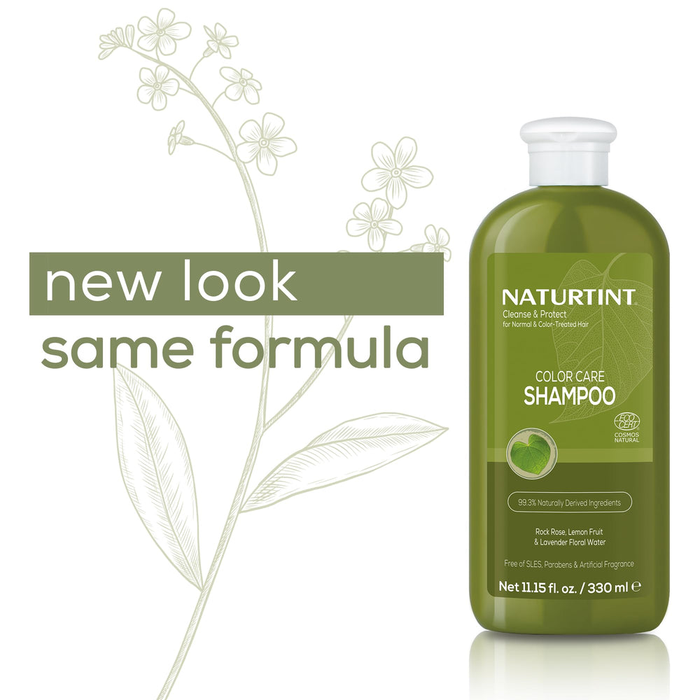 Naturtint Color Care Shampoo vegan cruelty-free symbol signals ethical, gentle cleansing.
