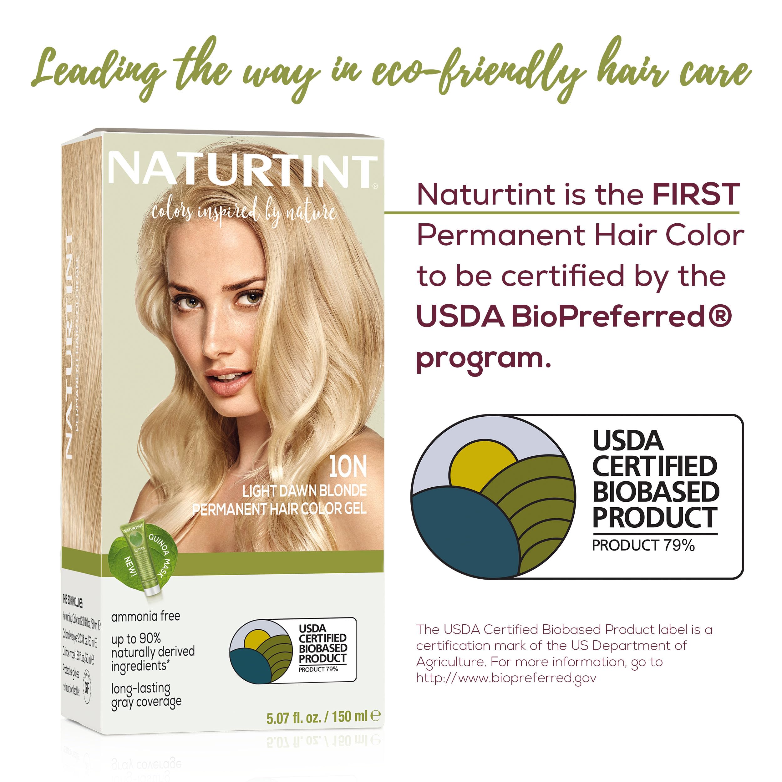 Naturtint easy-mess-free-application demonstrates simple steps for at-home coloring.