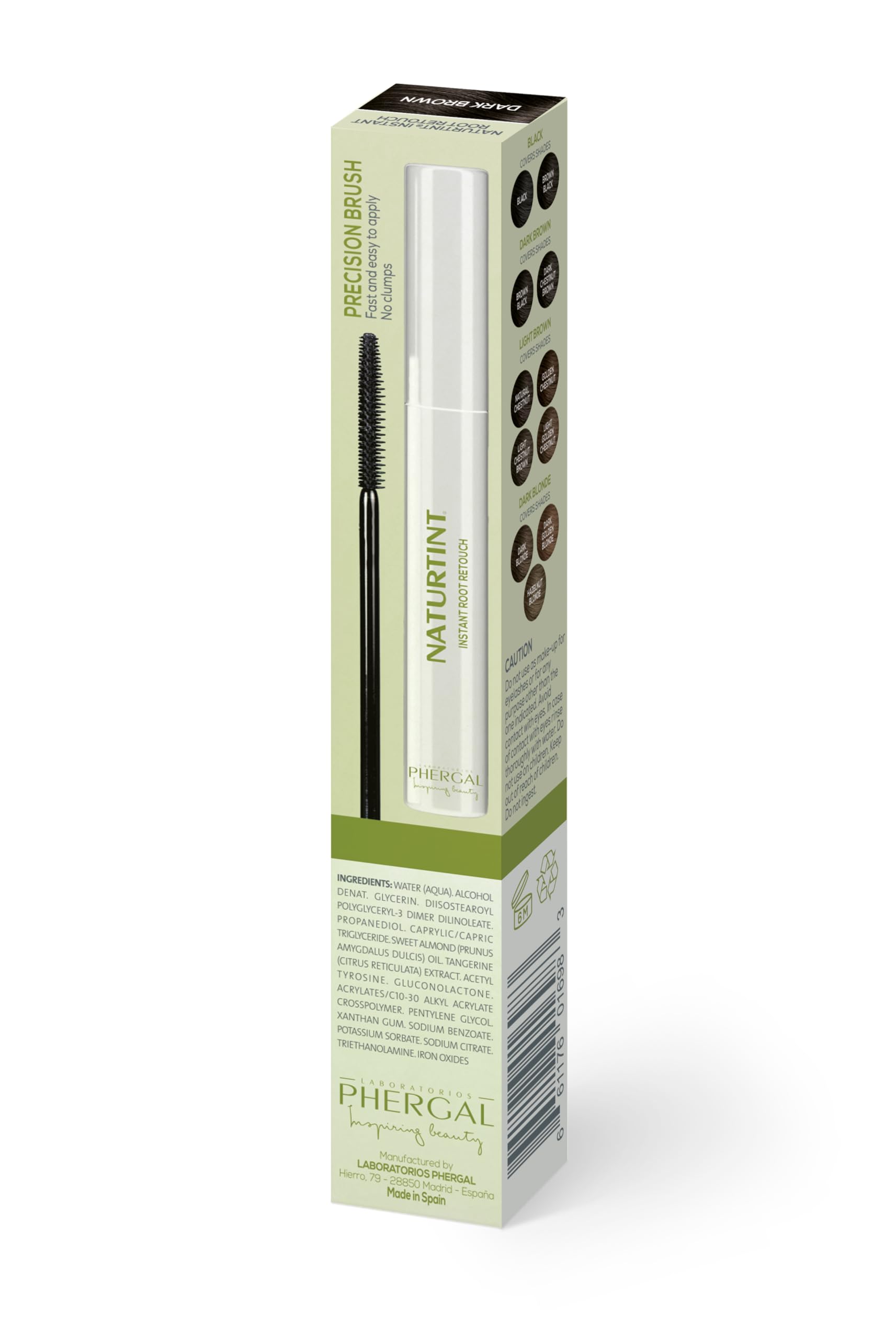 Naturtint Instant Root Retouch eyebrow touch-up demonstrates versatile gray coverage for brows.