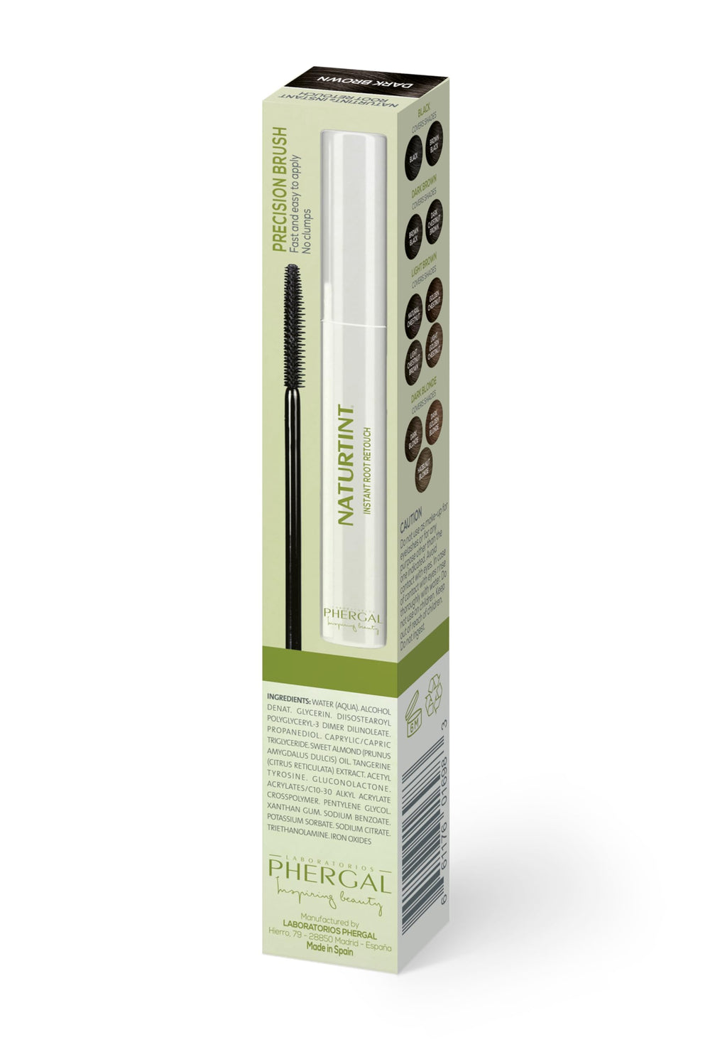 Naturtint Instant Root Retouch eyebrow touch-up demonstrates versatile gray coverage for brows.
