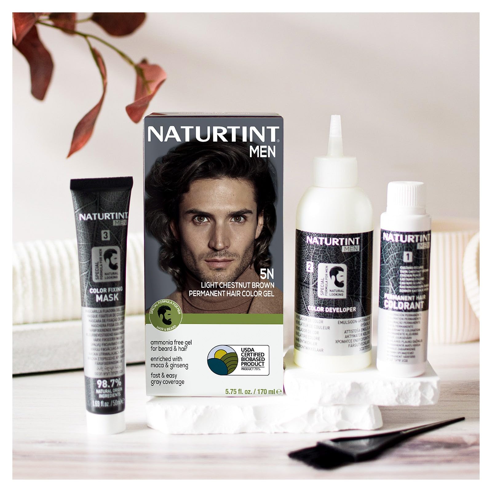 Naturtint before-after hair result showing natural, seamless shade