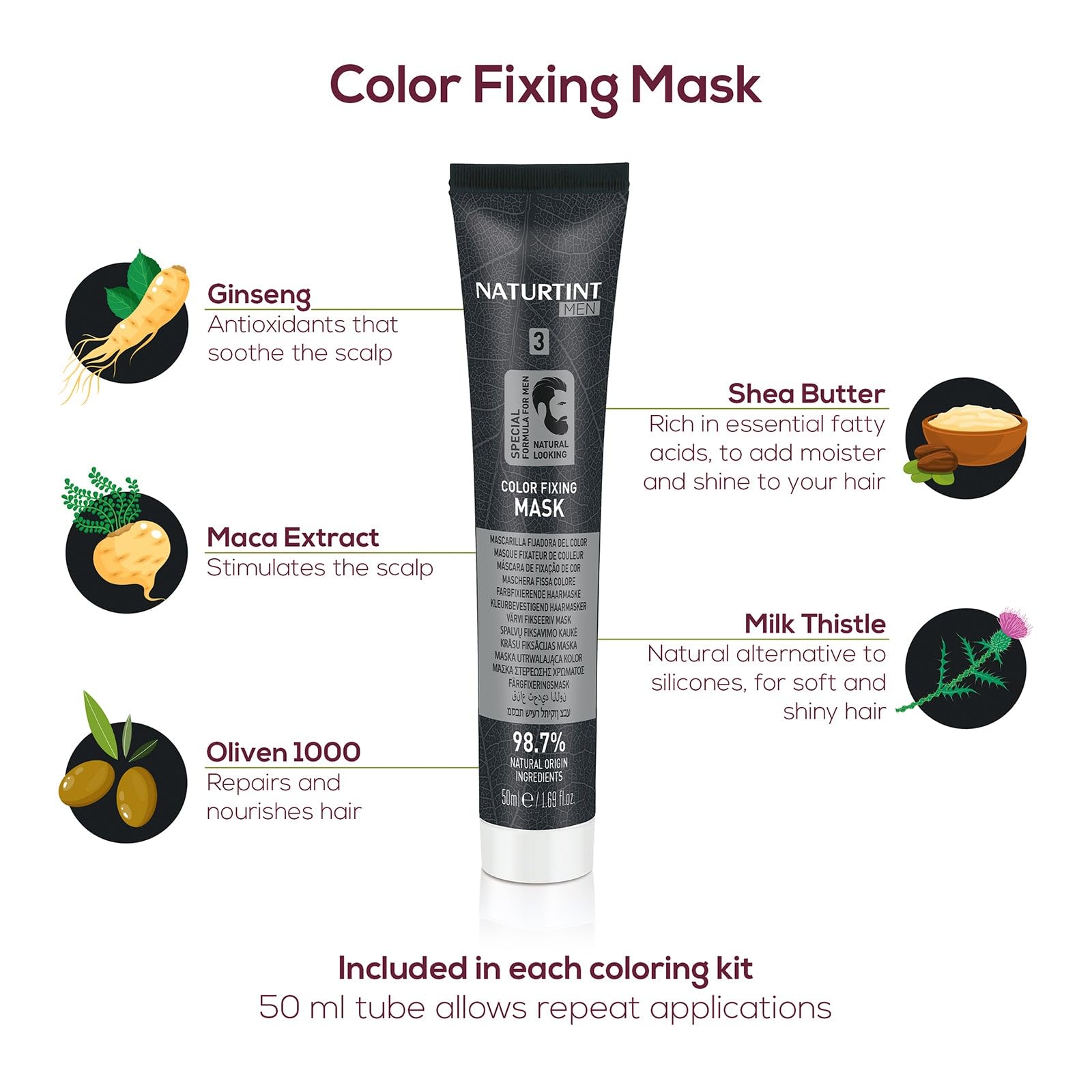 Naturtint packaging 5N shade emphasizing vegan, cruelty-free formula