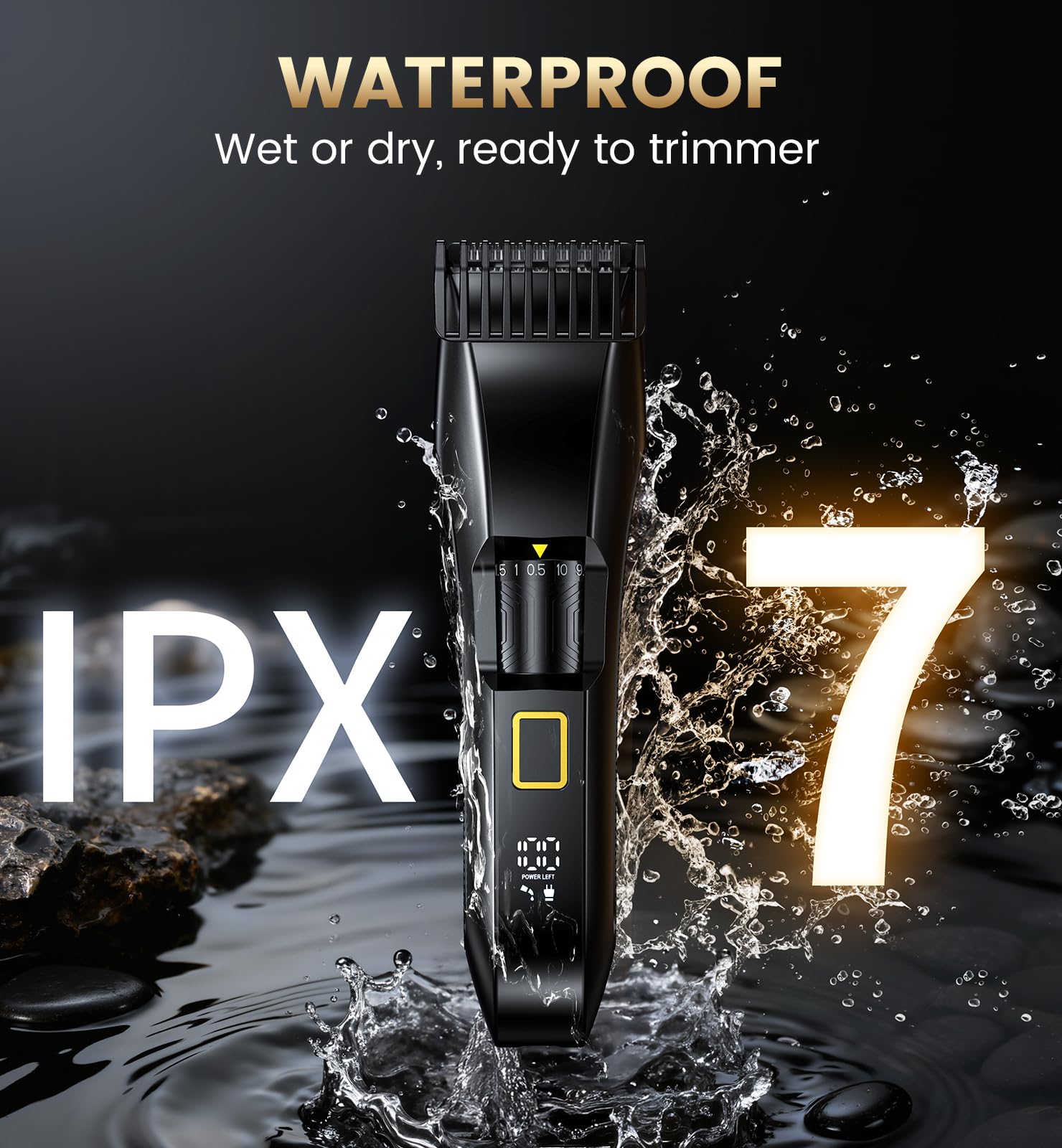 NAUQUOHZ Beard Trimmer cordless design for flexible grooming anywhere