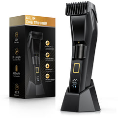 NAUQUOHZ Men Beard Trimmer with 20 length settings for precise grooming control