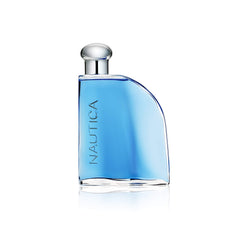 Nautica Blue EDT bottle closeup highlighting a fresh, daytime-ready scent.
