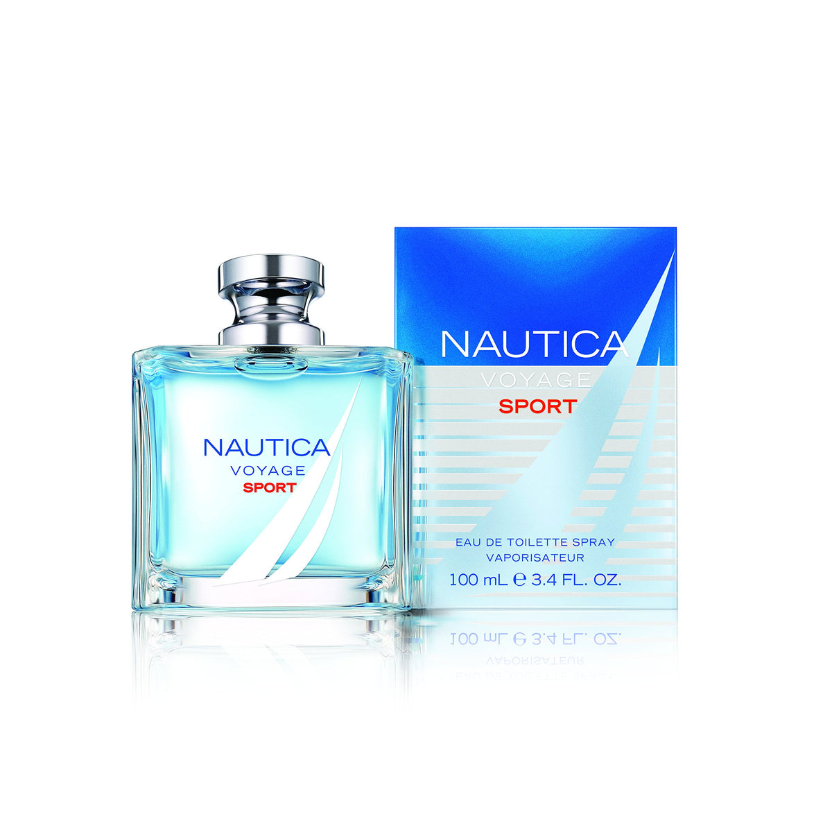 Nautica Voyage Sport bottle front view for everyday freshness.