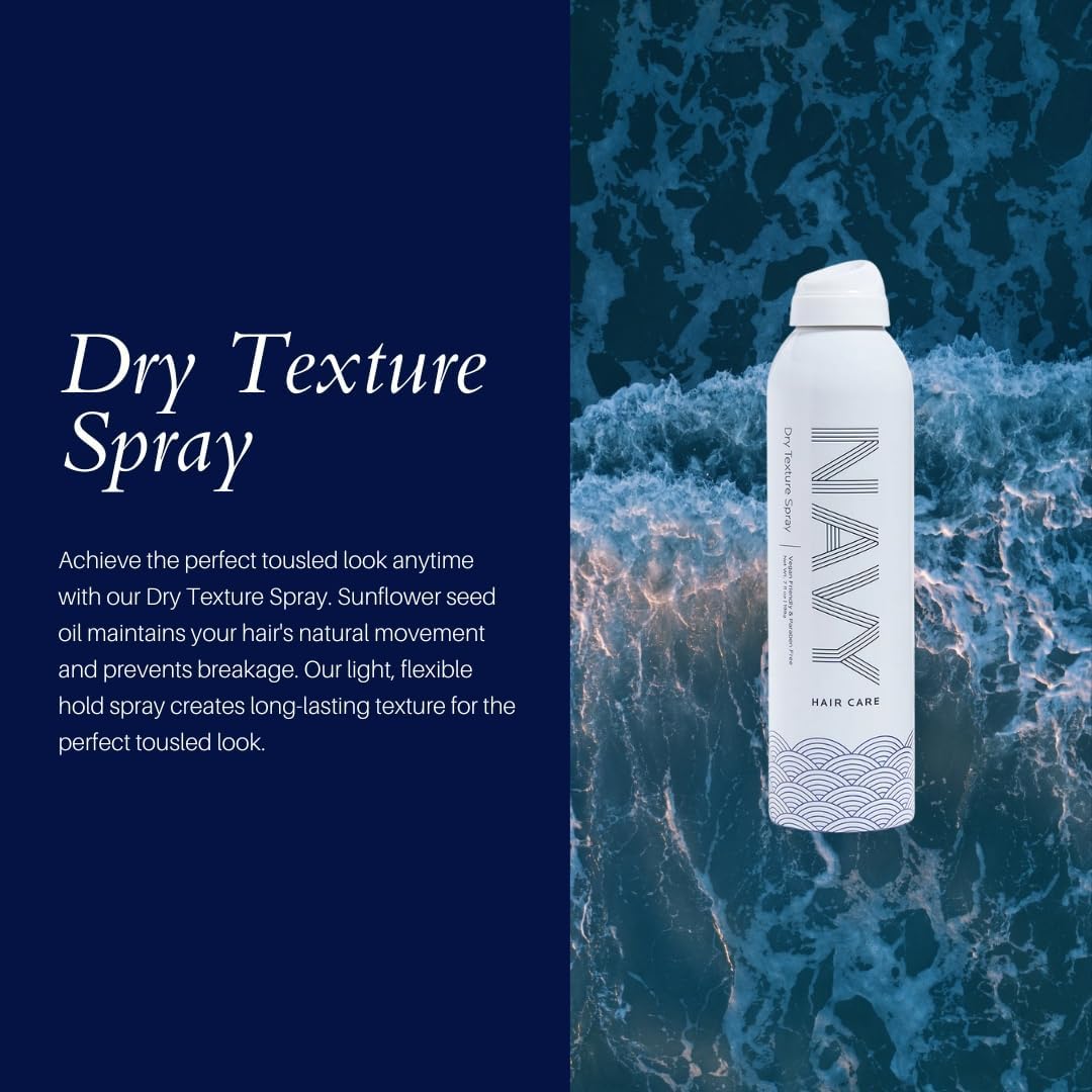 NAVY HAIR CARE Application scrunch shot shows buildable texture