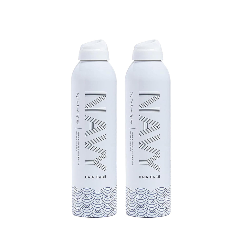 NAVY HAIR CARE Dry Texture Spray bottle shows volume and texture boost