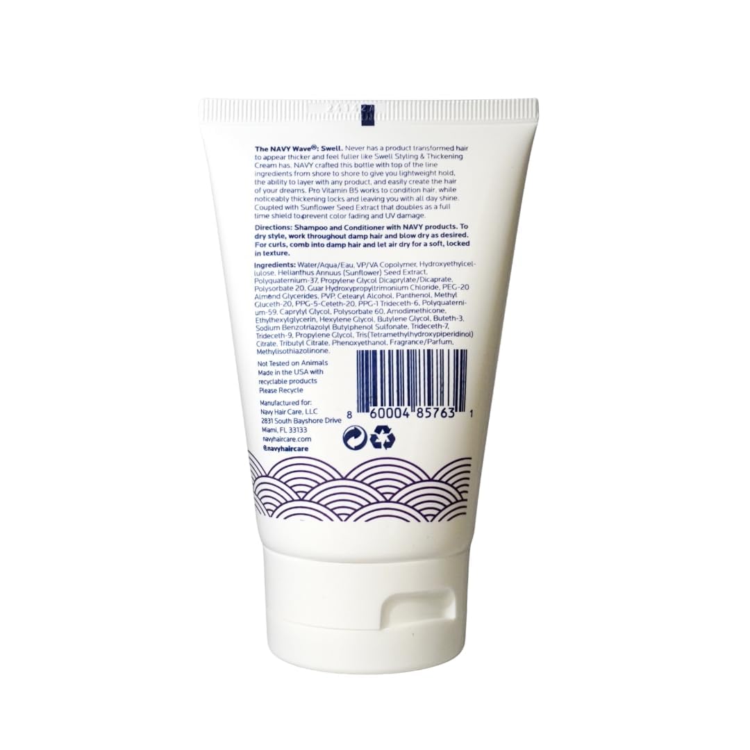 NAVY HAIR CARE Swell Thickening Cream with sunflower extract concept illustration