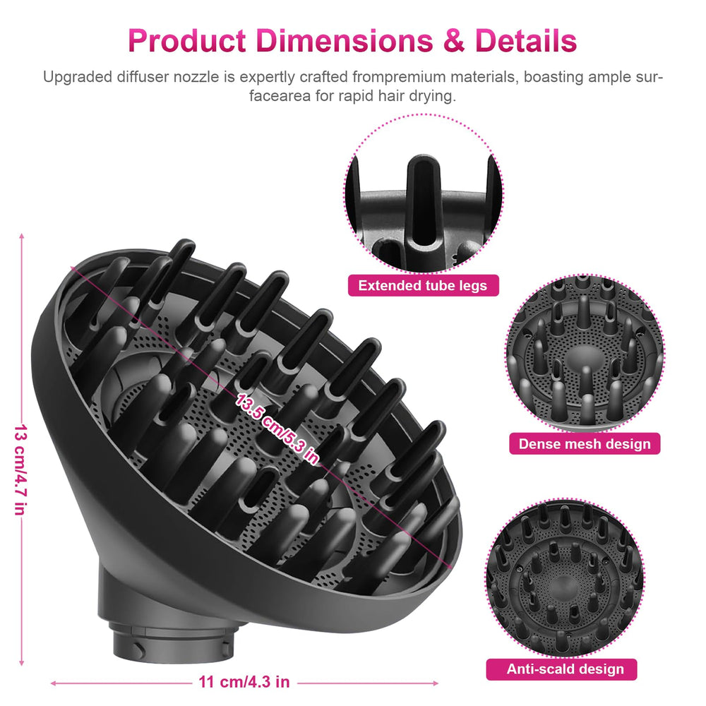 Nawchedo-durable-material-diffuser-attachment demonstrates robust construction for long-lasting styling tool compatibility.