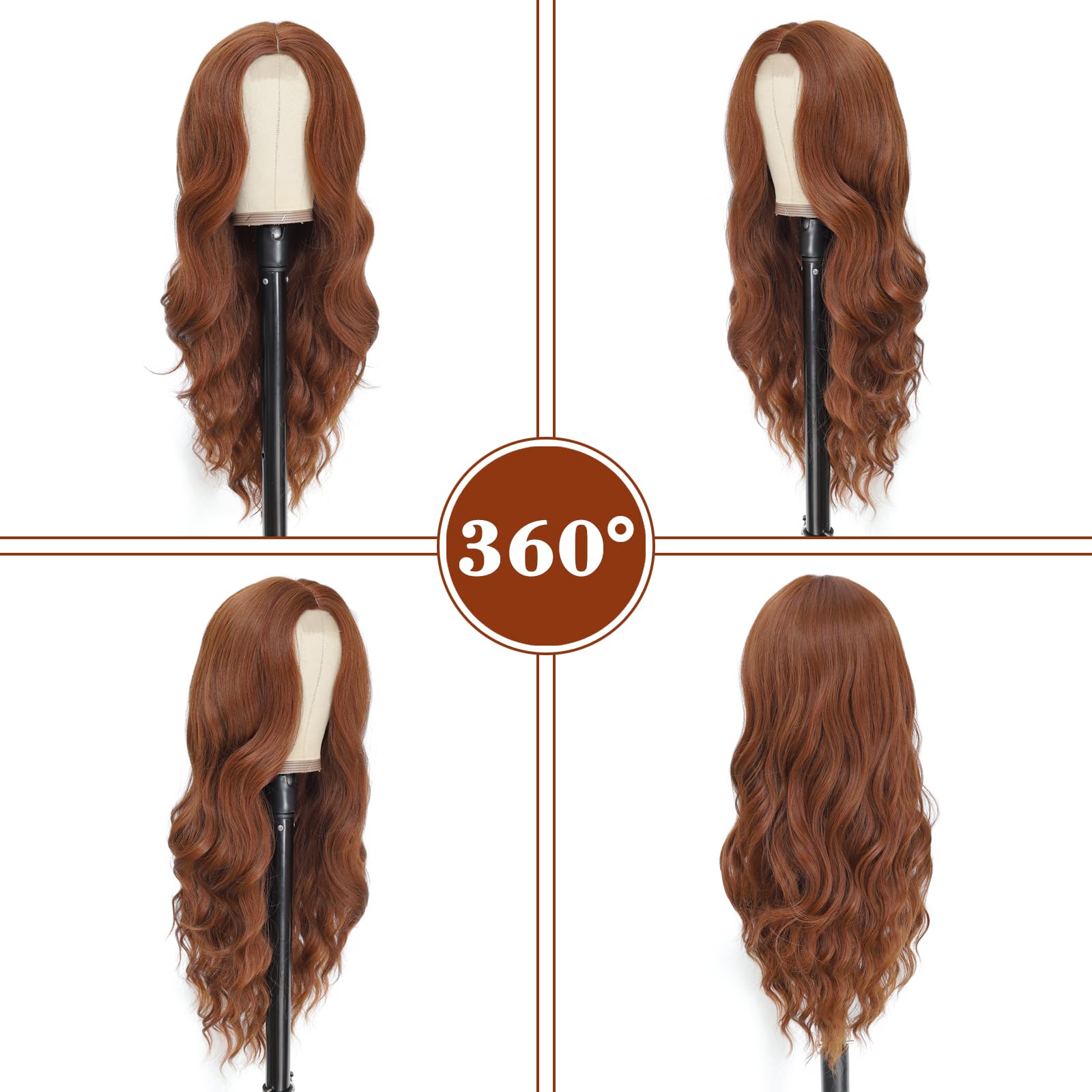NAYOO heat-resistant synthetic wig up to 320F for versatile styling