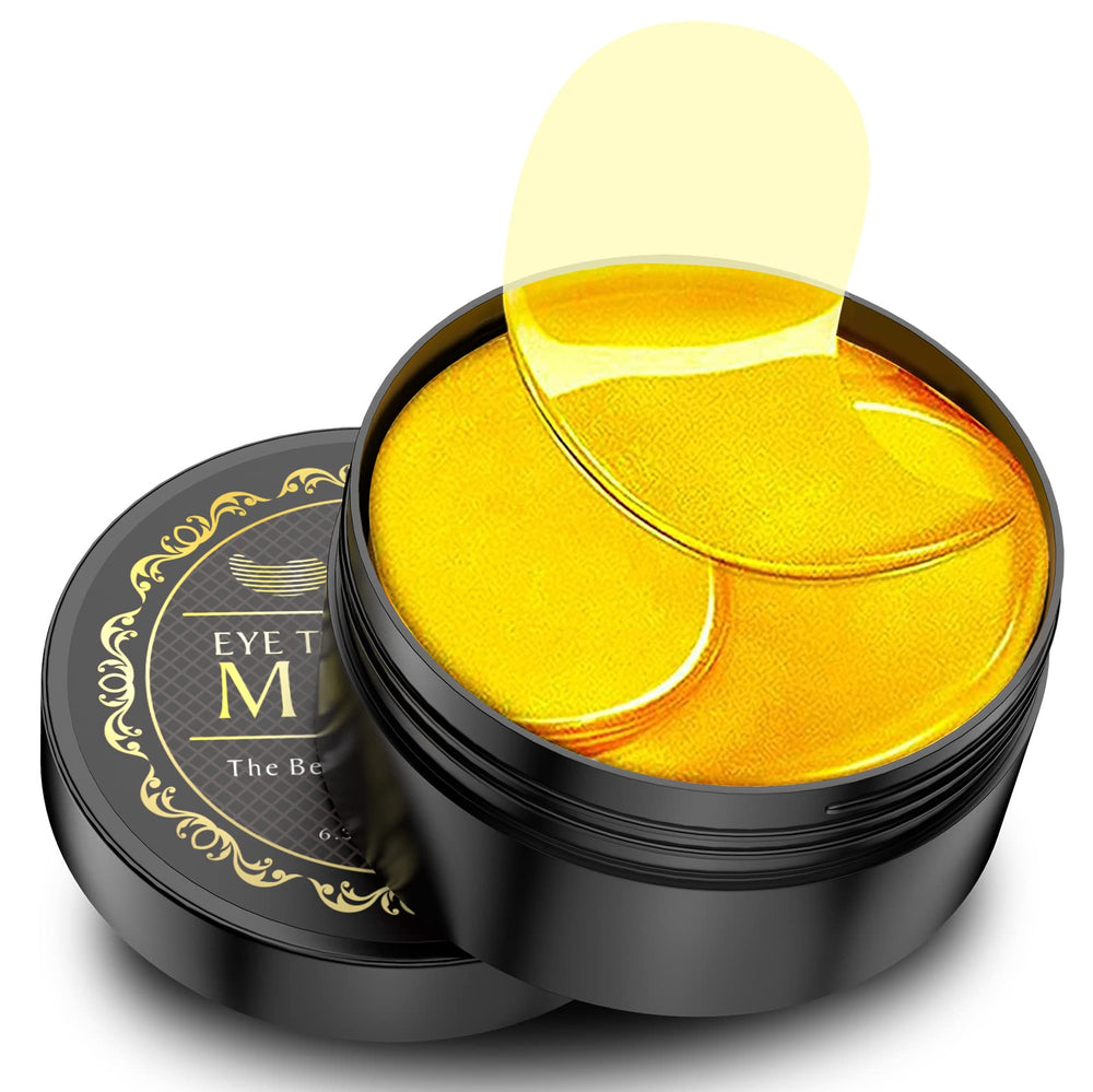 NAZANO 24K Gold Under Eye Patches packaging for daily luxury eye care.