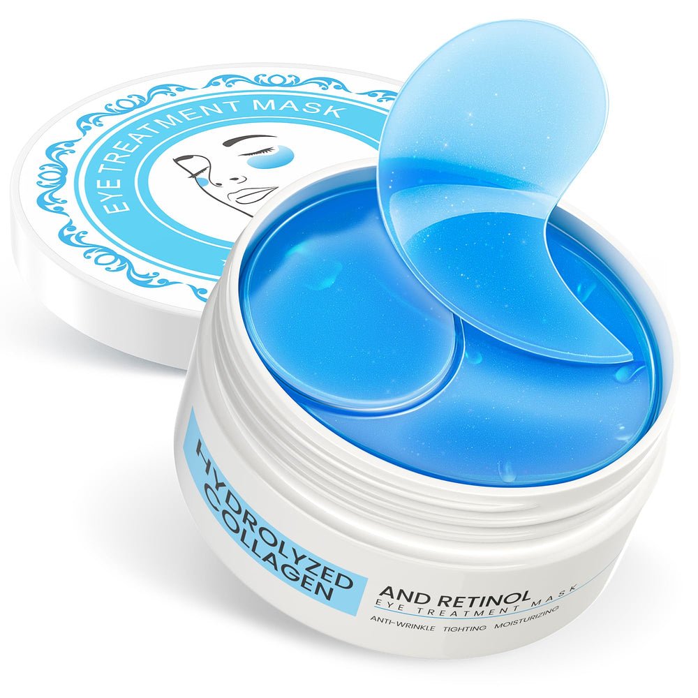 NAZANO under-eye patches pack shot in blue packaging highlights refreshing hydration.