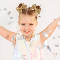 NCMAMA sparkly sequin hair clip closeup showcases lightweight shine for daily wear