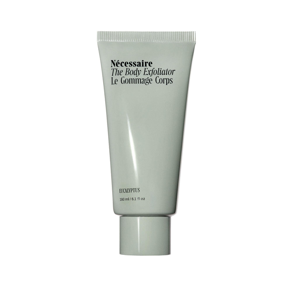Nécessaire The Body Exfoliator bottle front for gentle weekly resurfacing