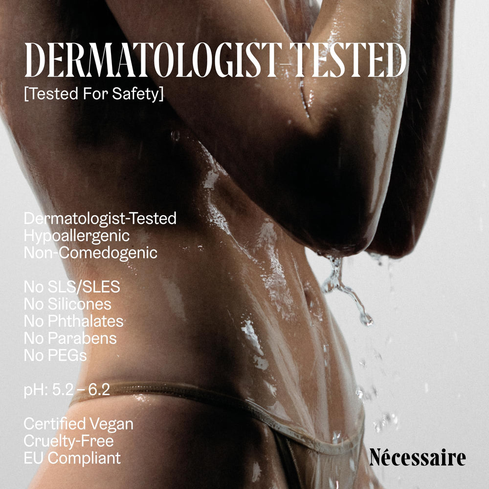 Nécessaire The Body Exfoliator fragrance-free formula suitable for sensitive skin