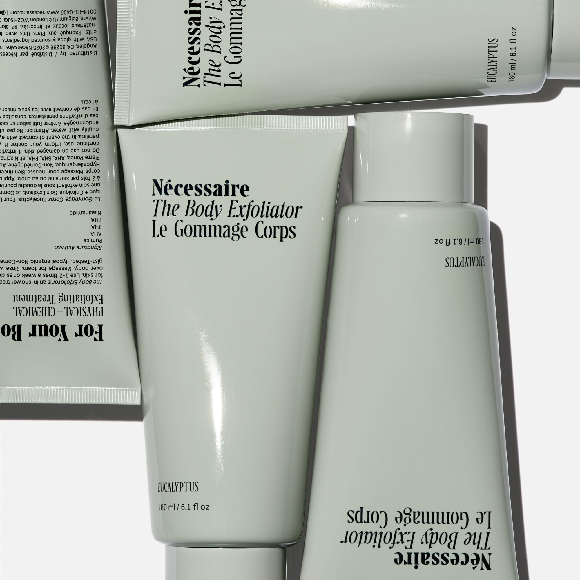 Nécessaire The Body Exfoliator texture closeup with volcanic pumice grains