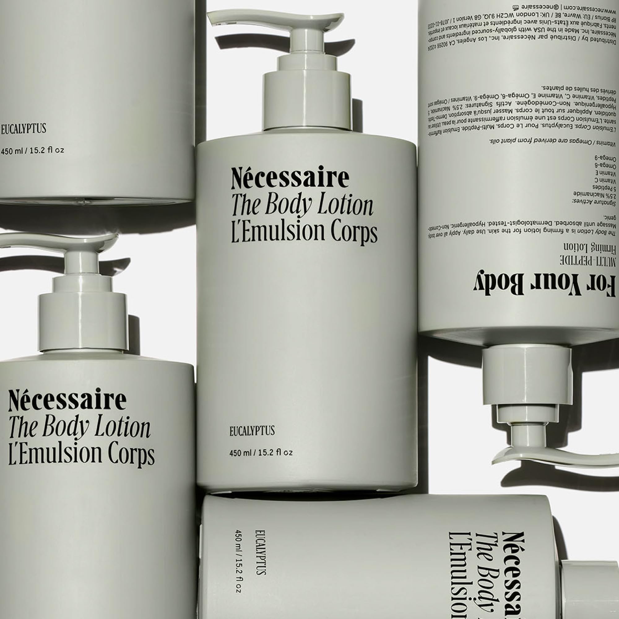 Nécessaire The Body Lotion Eucalyptus fragrance notes of eucalyptus, fir, lavender and ginger.