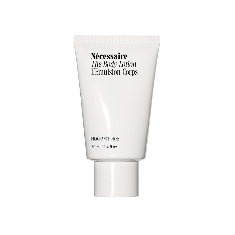 Nécessaire The Body Lotion fragrance-free bottle for daily moisturization