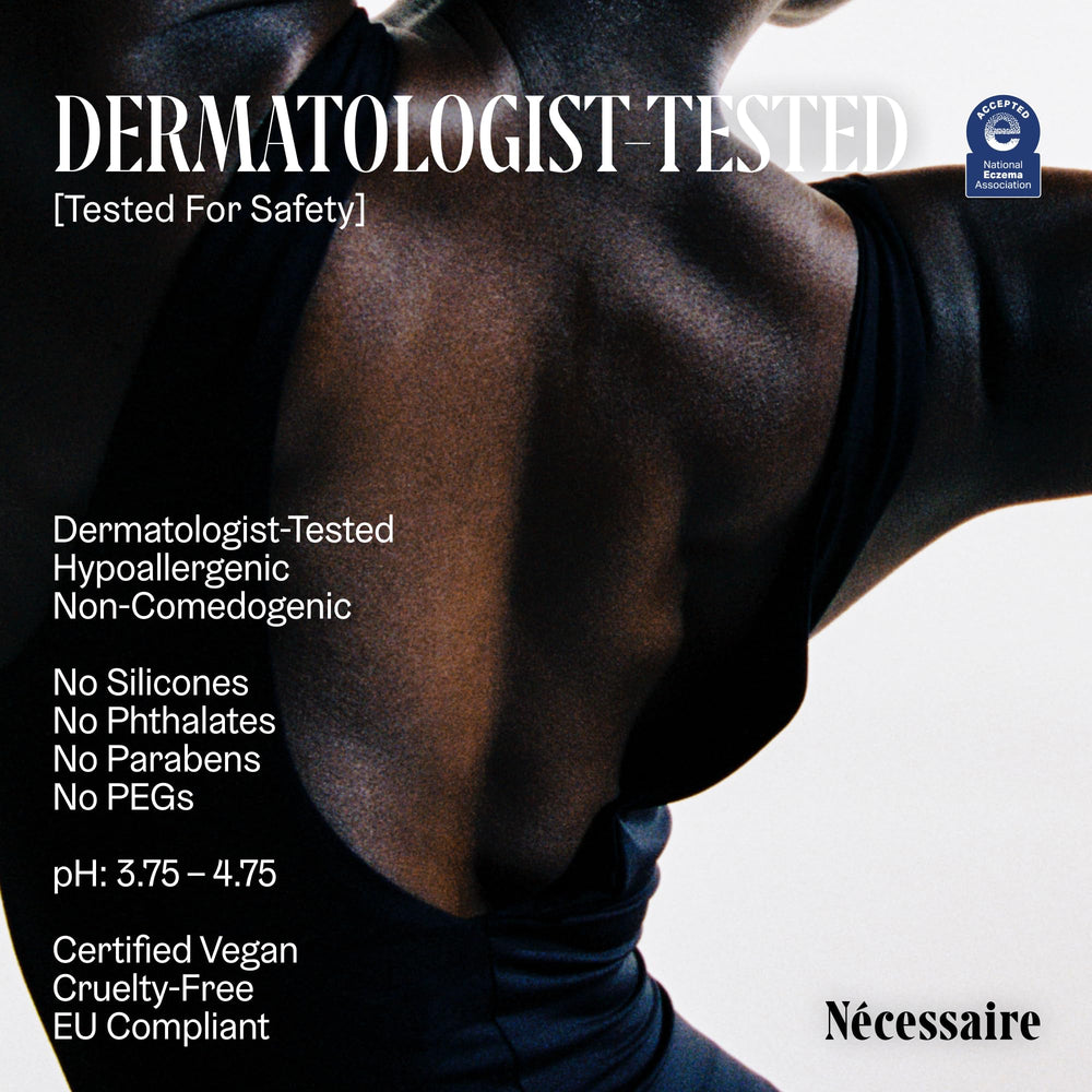 Nécessaire The Body Serum fragrance-free formula for sensitive skin