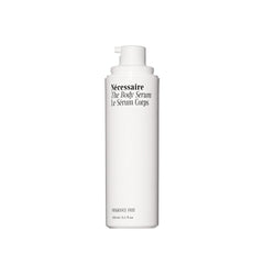 Nécessaire The Body Serum bottle delivers lightweight hydration for dry skin
