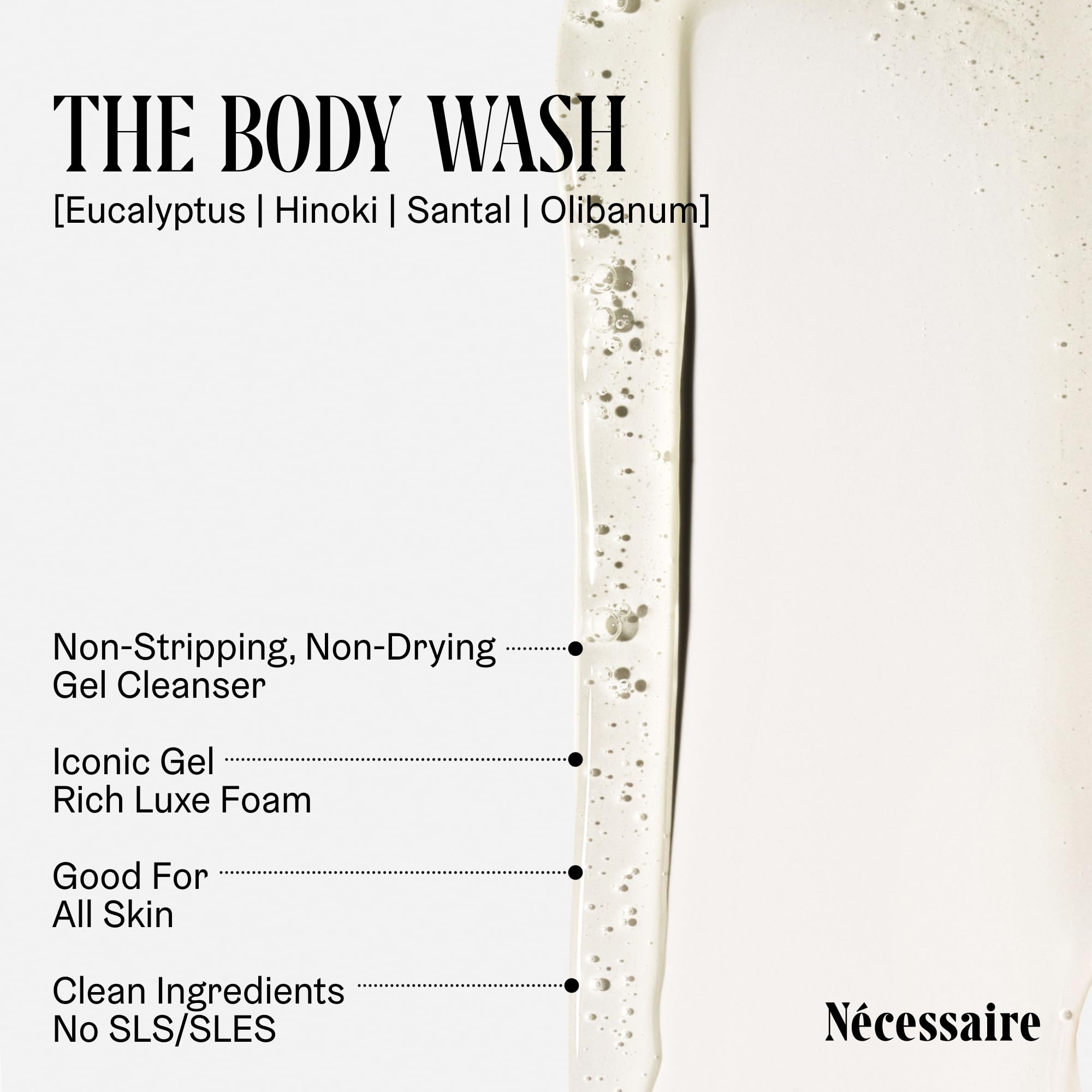 Nécessaire Body Wash Discovery Collection dermatologist-tested seal close-up