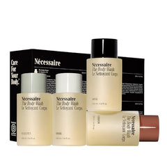 Nécessaire Body Wash Discovery Collection travel-kit pack showing four compact bottles