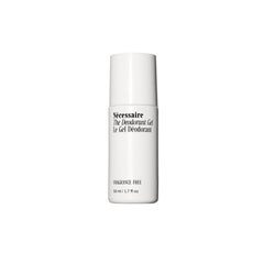 Nécessaire Deodorant Gel bottle closeup showing 5% AHA for gentle odor management.
