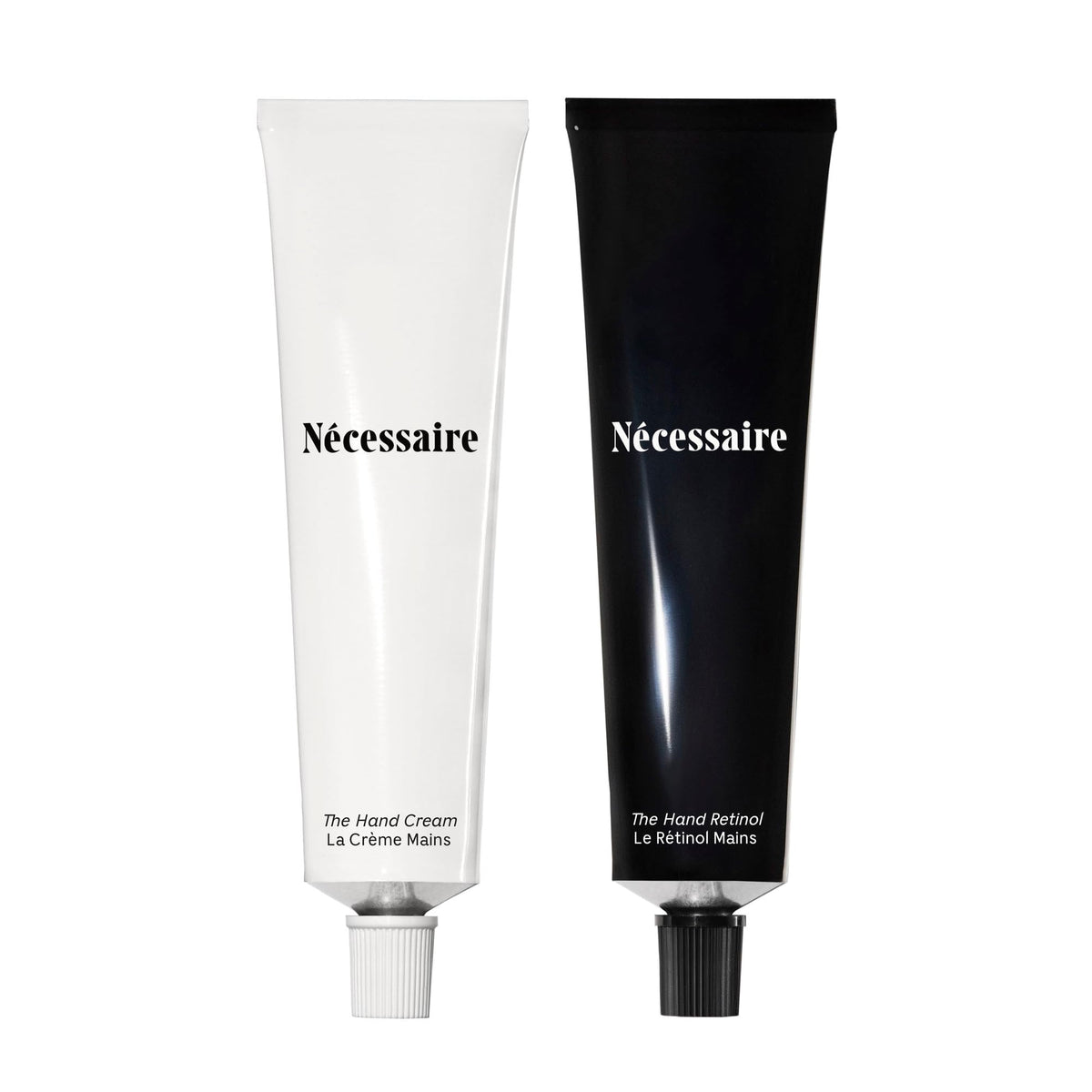 Nécessaire hand cream bottle closeup for daily moisture and barrier support