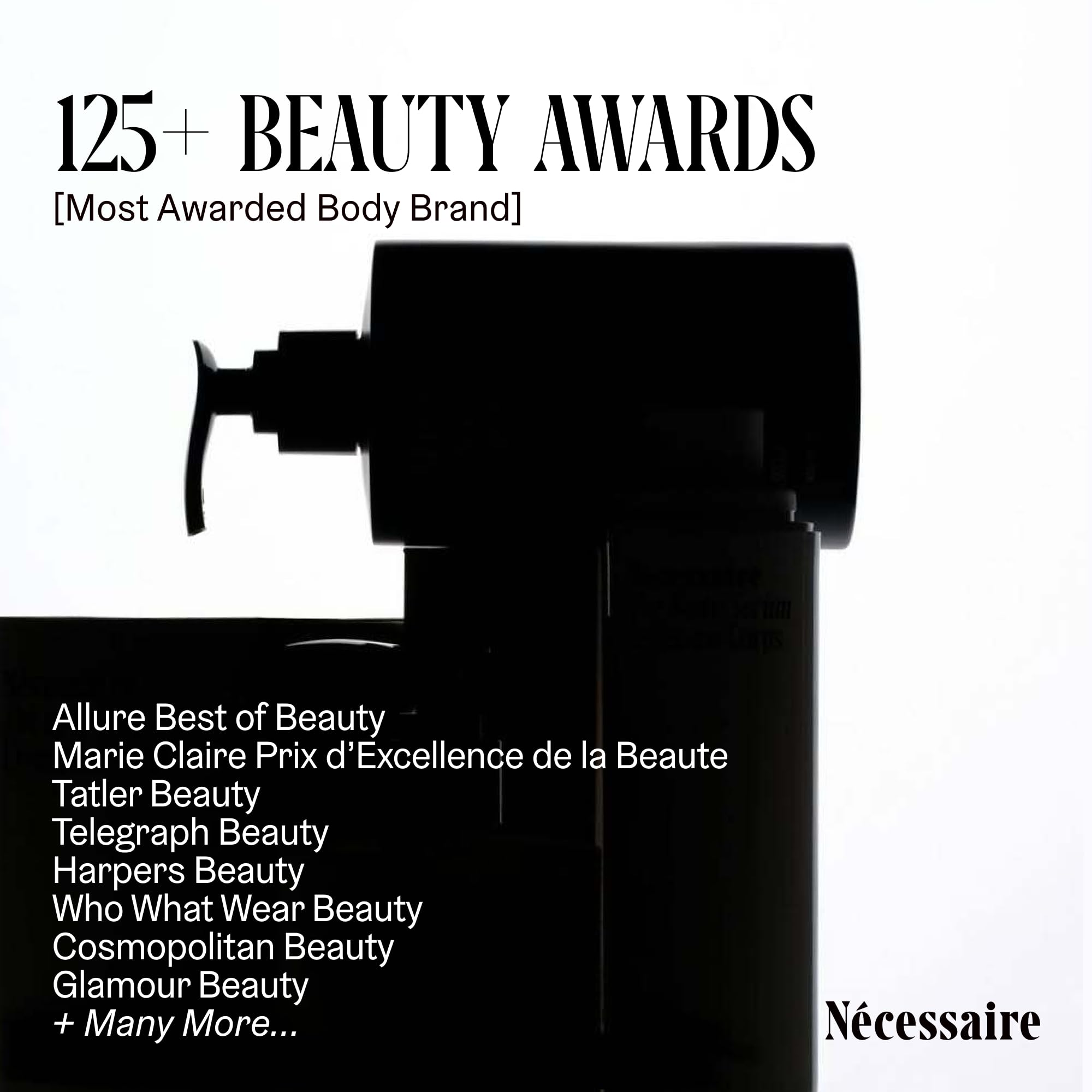Nécessaire Hinoki label close-up communicates free-from aluminum and baking soda.