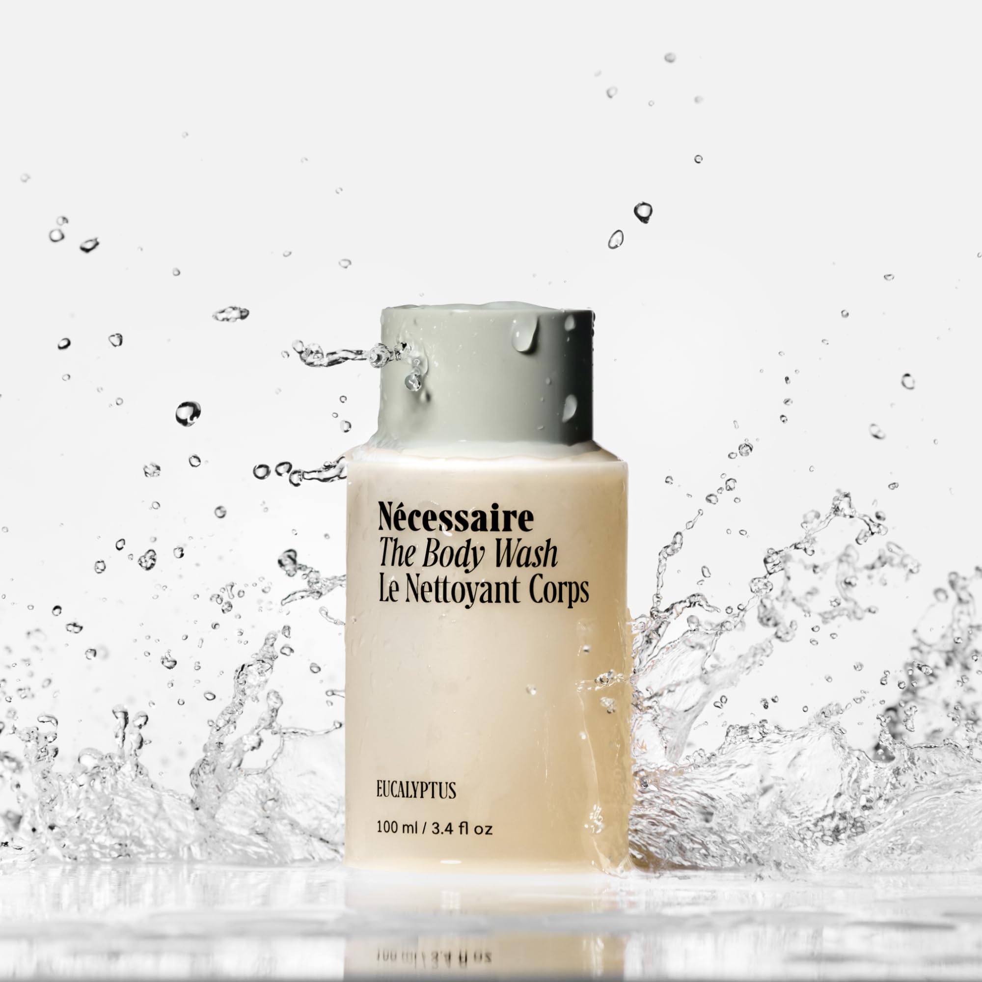 Nécessaire Mini The Body Wash Eucalyptus pour shot for a refreshing cleanse.