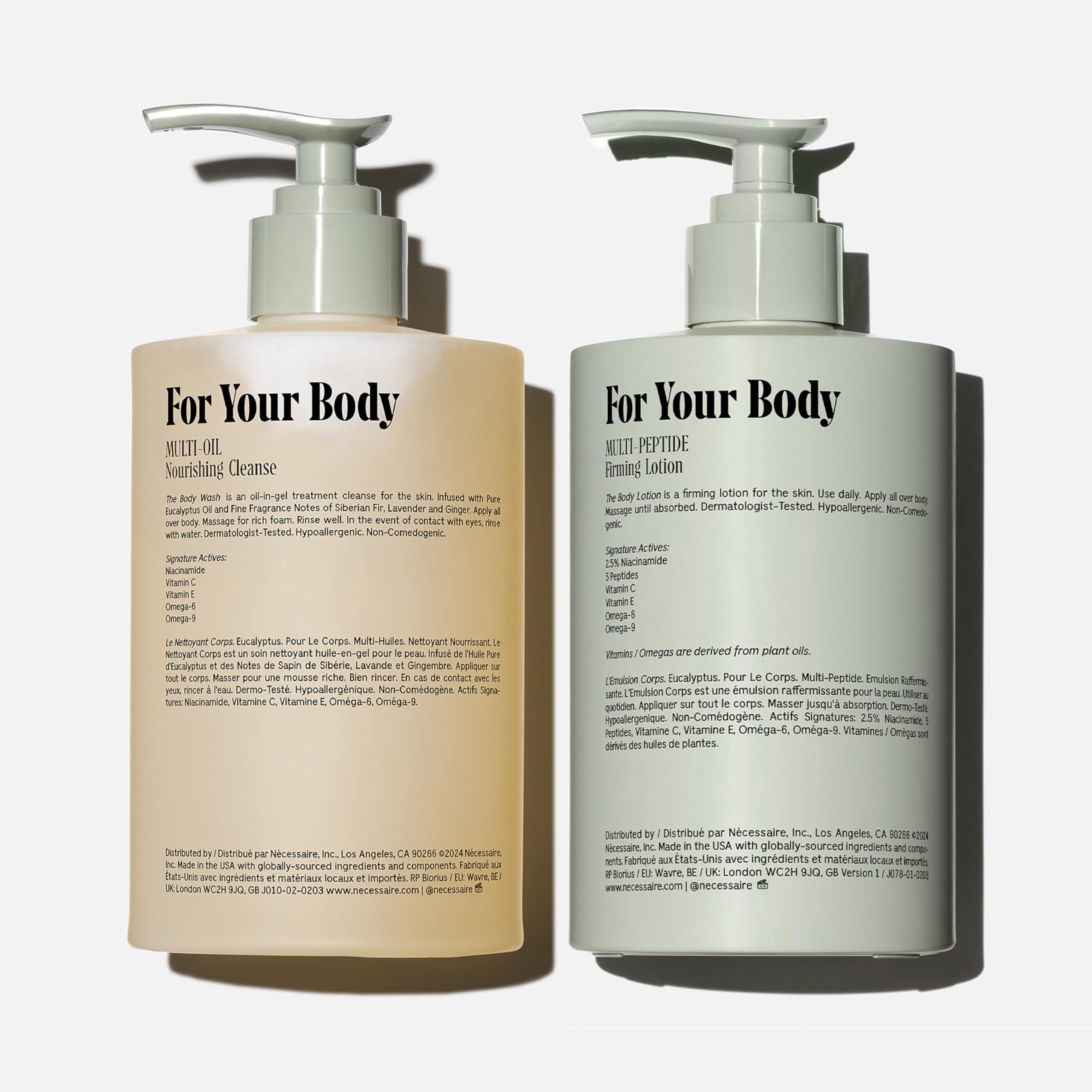 Nécessaire Multi-Oil Shower Gel lathers cleanly while supporting skin barrier.