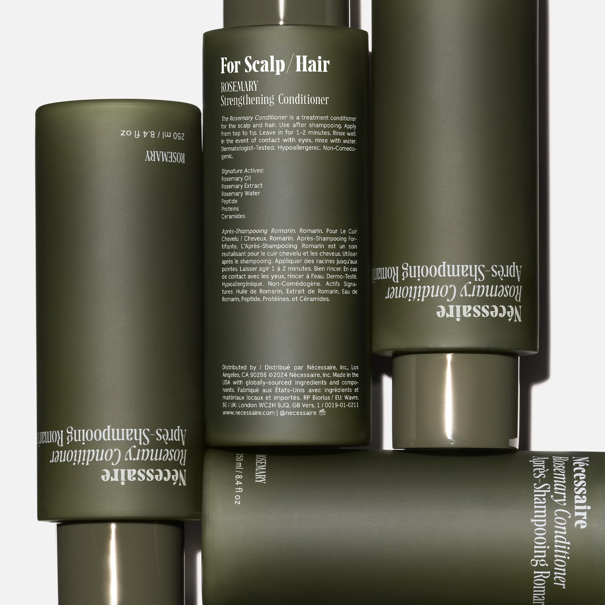 Nécessaire Rosemary Conditioner ingredients featuring rosemary and plant proteins