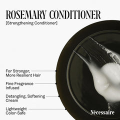 Nécessaire Rosemary Conditioner texture appears as a smooth gel-cream
