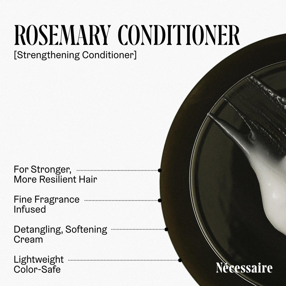 Nécessaire Rosemary Hair Duo lather on wet hair for detangling and cleansing.