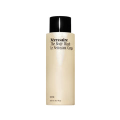 Nécessaire Santal body wash bottle shows a gentle daily cleanse for all skin types.
