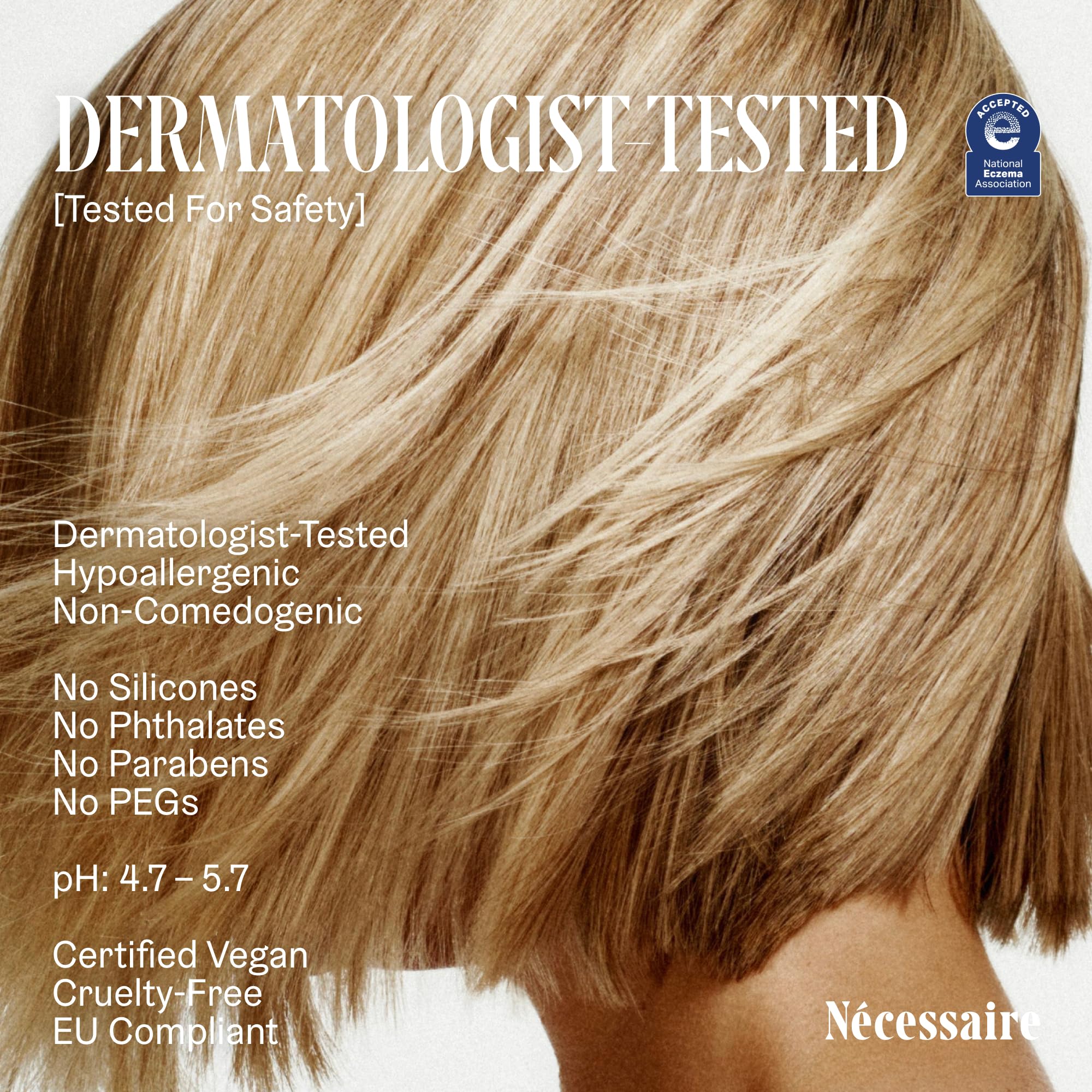 Nécessaire Scalp Serum Hyaluronic Acid ingredient focus for scalp moisture