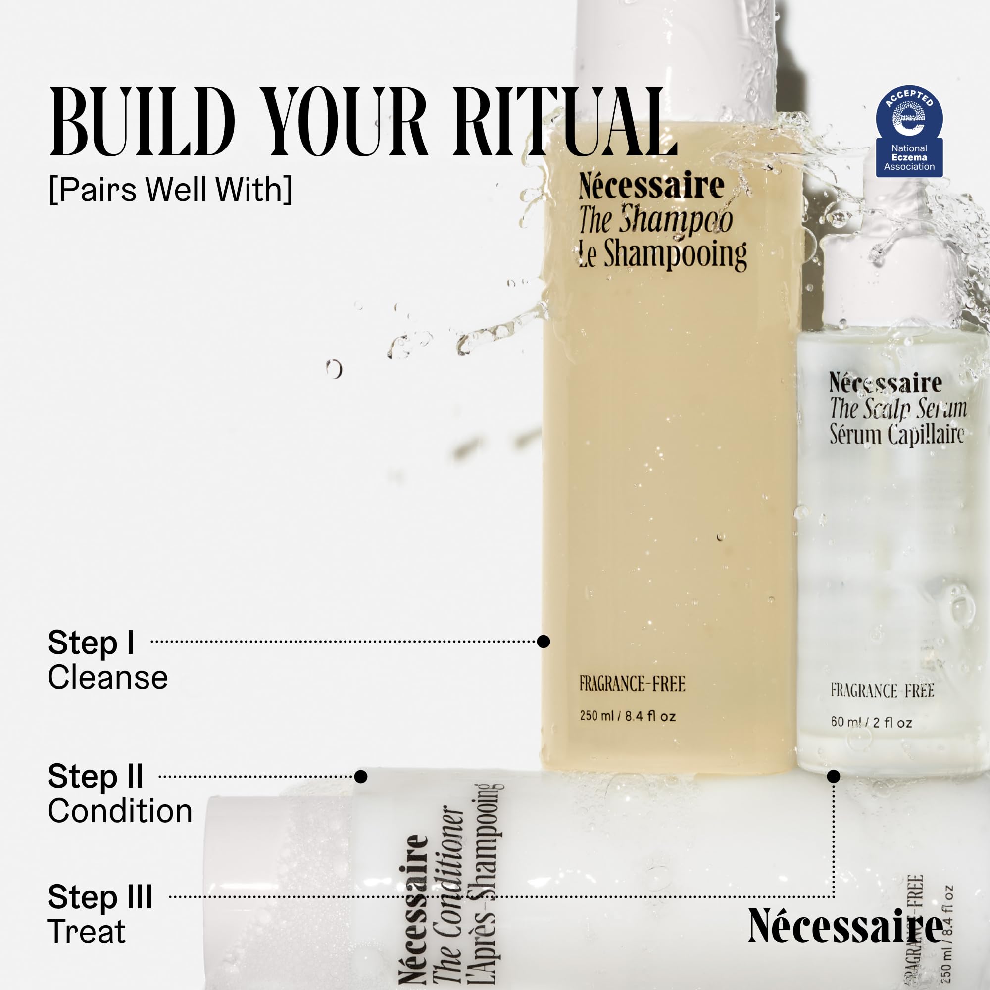 Nécessaire The Shampoo Mini scalp-balance presents a calm, comfortable scalp feel.