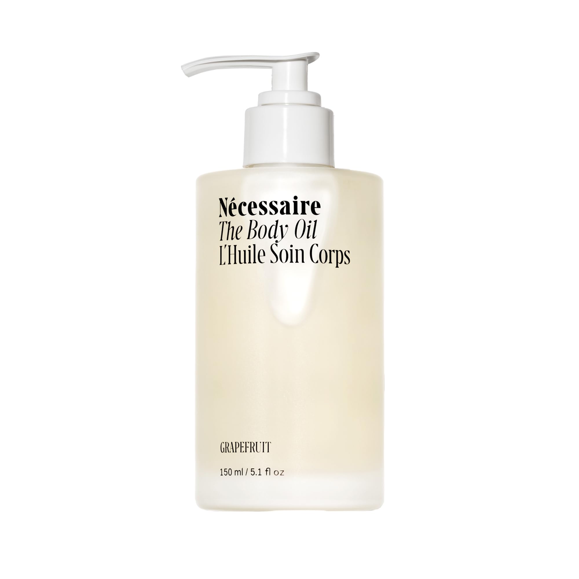 Nécessaire The Body Oil bottle pour enabling smooth, hydrated skin.
